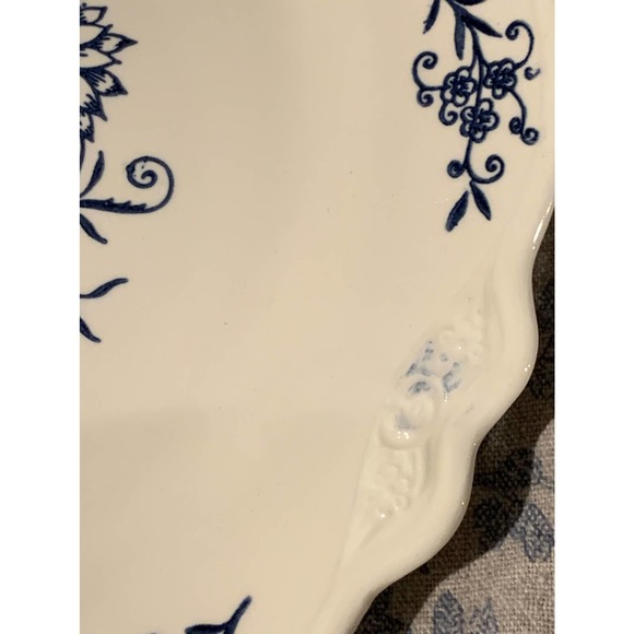 Vintage Dinner Plate Dresden Imperial Blue Dinnerware Homer Laughlin China - Picture 3 of 6